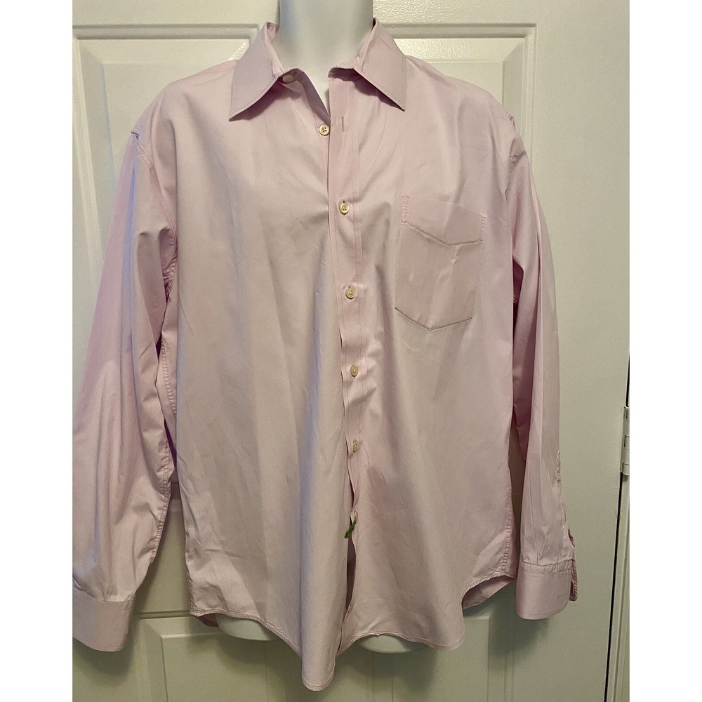 Boden London Large Dress Shirt Button-Up Collared‎ Long Sleeve Pink Purple Men’s